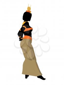 Royalty Free Clipart Image of an Egyptian Woman