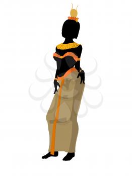 Royalty Free Clipart Image of an Egyptian Woman