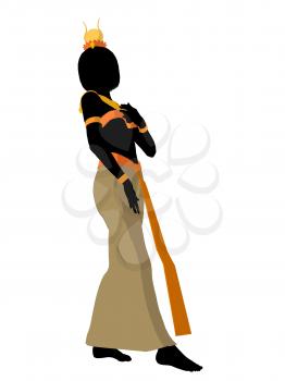 Royalty Free Clipart Image of an Egyptian Woman