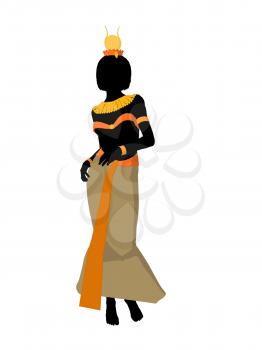 Royalty Free Clipart Image of an Egyptian Woman