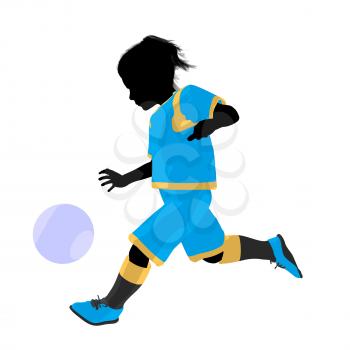 Royalty Free Clipart Image of a Soccer Player