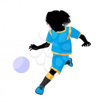 Royalty Free Clipart Image of a Soccer Player