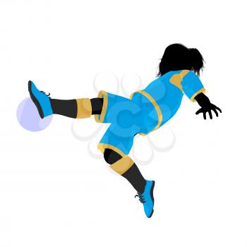 Royalty Free Clipart Image of a Soccer Player