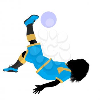 Royalty Free Clipart Image of a Soccer Player