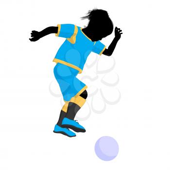 Royalty Free Clipart Image of a Soccer Player