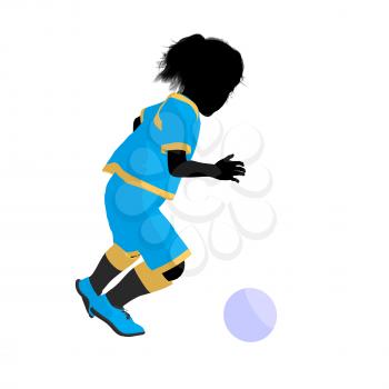 Royalty Free Clipart Image of a Soccer Player