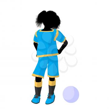 Royalty Free Clipart Image of a Soccer Player