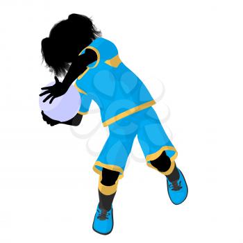 Royalty Free Clipart Image of a Soccer Player