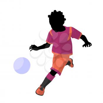 Royalty Free Clipart Image of a Soccer Player