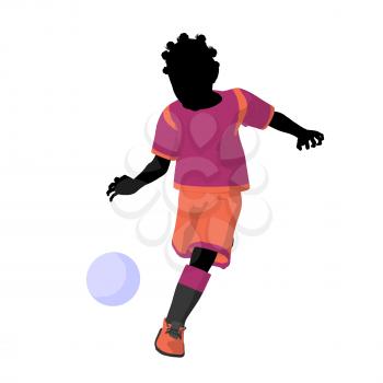 Royalty Free Clipart Image of a Soccer Player