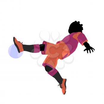 Royalty Free Clipart Image of a Soccer Player