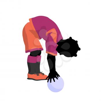 Royalty Free Clipart Image of a Soccer Player