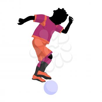 Royalty Free Clipart Image of a Soccer Player