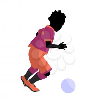 Royalty Free Clipart Image of a Soccer Player