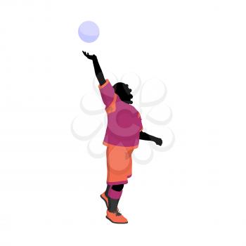 Royalty Free Clipart Image of a Soccer Player