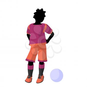 Royalty Free Clipart Image of a Soccer Player