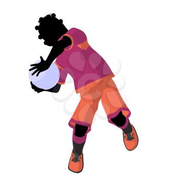 Royalty Free Clipart Image of a Soccer Player