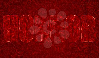 Abstract Horror illustration in blood look