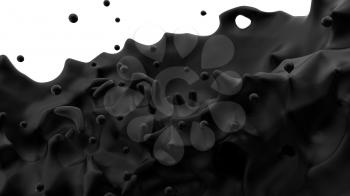 Royalty Free Clipart Image of Black Liquid