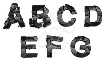 Royalty Free Clipart Image of Abstract Font