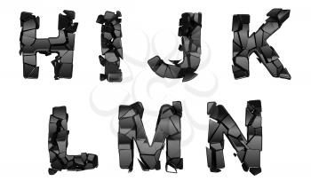 Royalty Free Clipart Image of Abstract Font