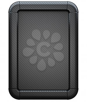 Royalty Free Clipart Image of a Carbon Fiber Lightbox