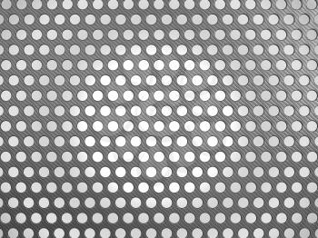 Royalty Free Clipart Image of a Close-up of a Silver Grill