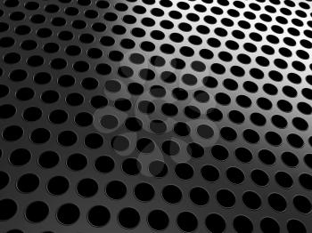 Royalty Free Clipart Image of a Close-up of a Black Grill