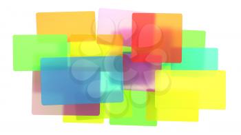 Royalty Free Clipart Image of Colorful Abstract Rectangles 