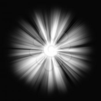 Royalty Free Clipart Image of Beams of Light