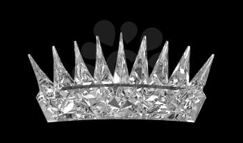 Royalty Free Clipart Image of a Diamond Crown