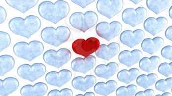 Royalty Free Clipart Image of Hearts