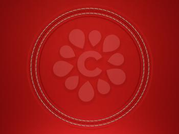 Royalty Free Clipart Image of a Red Stitched Leather Background