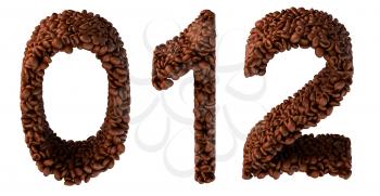 Royalty Free Clipart Image of Roasted Coffee Numbers 