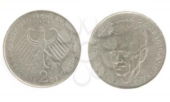 Royalty Free Clipart Image of Two Marks, German Money
