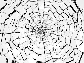 Damage and wreck: abstract broken glass pattern. Large resolution