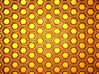 Wealth: gold background with cells or combs. Large resolution