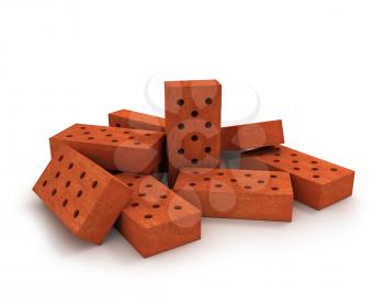 Royalty Free Clipart Image of Bricks