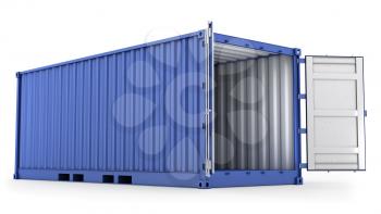 Royalty Free Clipart Image of a Freight Container