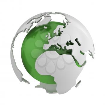 Royalty Free Clipart Image of an Abstract Globe