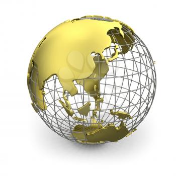 Royalty Free Clipart Image of a Globe