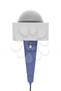 Royalty Free Clipart Image of a Microphone