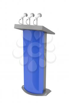 Royalty Free Clipart Image of a Podium