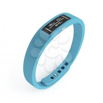 Activity tracker on white background