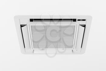 Ceiling mounted cassette type air conditioner