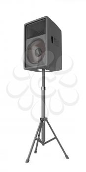 Stage speaker on white background 