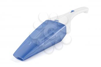 Portable vacuum cleaner on white background, 3D illustration