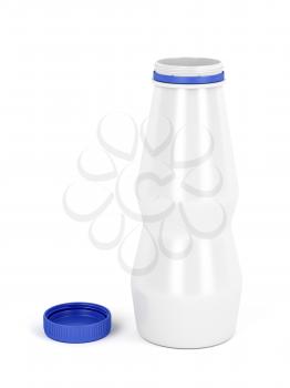 Plastic bottle for yogurt, milk or other liquids