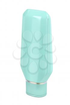 Shampoo bottle on white background, 3D illustration