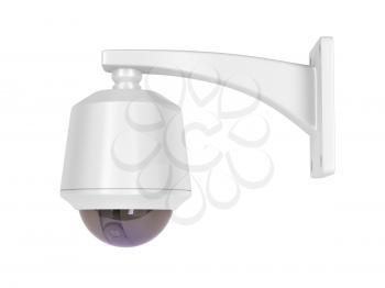 CCTV camera isolated on white background